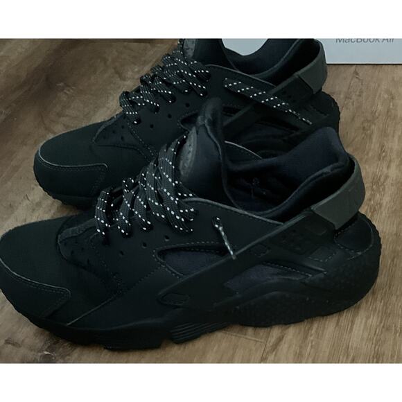 Nike Mens Air Huarache| Gray/Black Casual Shoes Sneakersl Size 8 main image 12